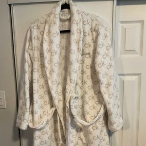 Calvin Klein Plush Terrycloth Bathrobe
